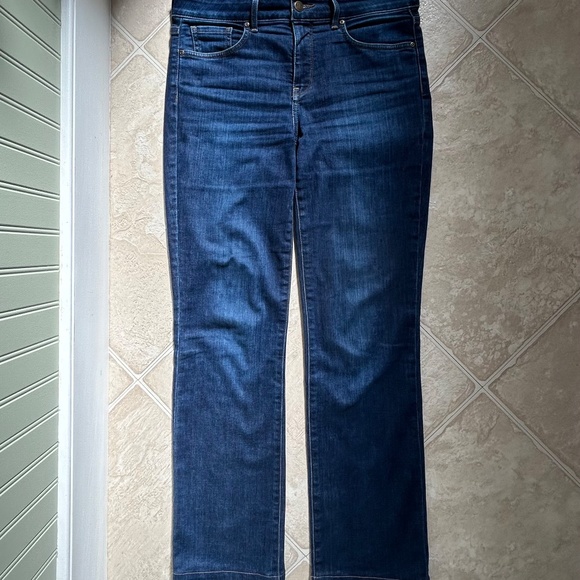 NYDJ Marilyn Straight Jeans Size 6, Dark Wash Lift Tuck Stretch - Picture 2 of 7